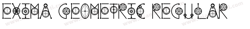 Exima Geometric Regular字体转换